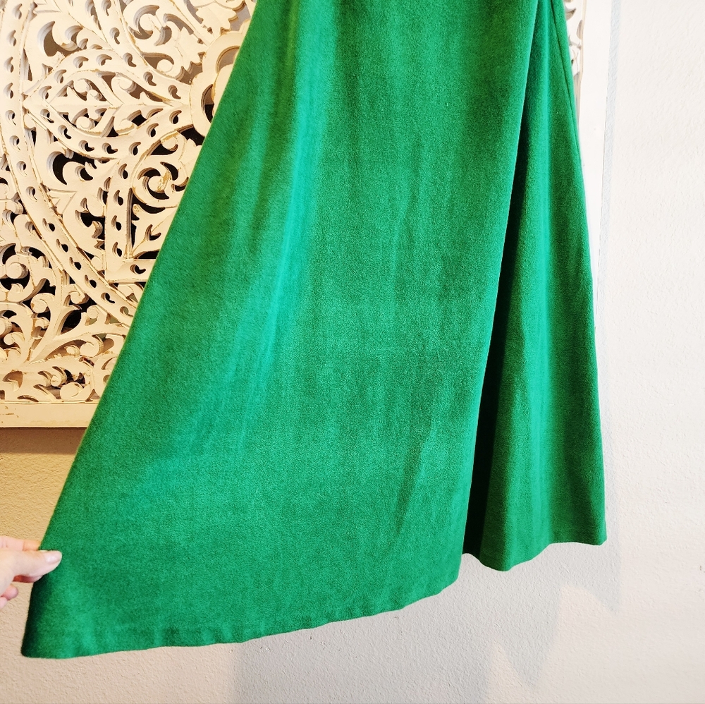 ZIMMERMAN SRRAPPLES MIDI DRESS IN GREEN TERRY CLOTH BELOW KNEE LENGHT SZ 3/LARGE - Picture 10 of 15